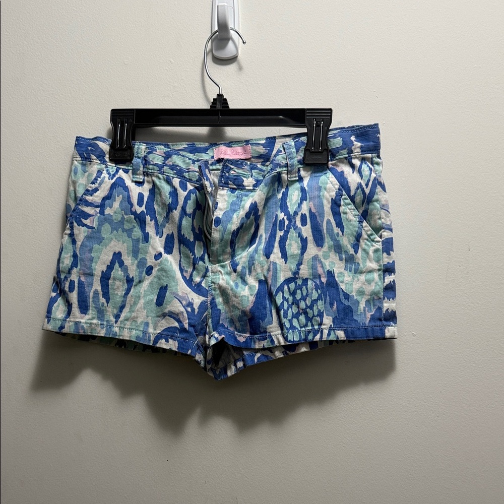 Lilly Pulitzer Blue and White Patterned Garment